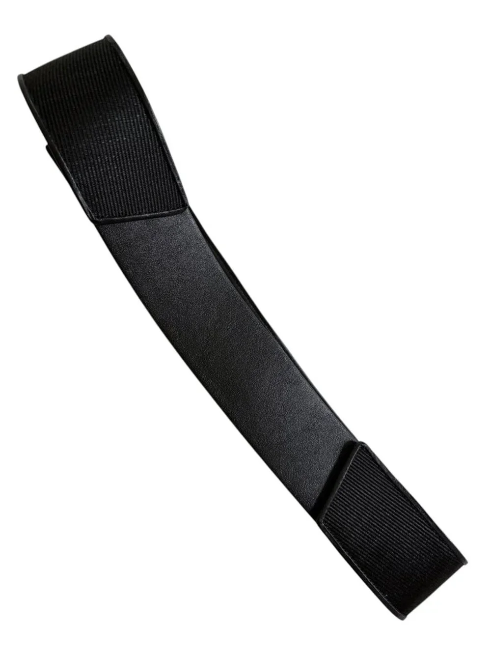 AKRIS Leather & faille wide belt sz 40 10 minimalist